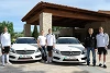 Foto zur News: Rosberg und Schumacher chauffieren die Nationalelf