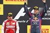 Foto zur News: Vettel: &quot;Stolz, die roten Jungs besiegt zu haben&quot;