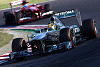 Foto zur News: Zeitspänchen-Schlacht: Hamilton freut&#039;s, Rosberg wurmt&#039;s