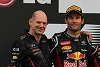 Foto zur News: Newey: Webber hatte &quot;größeres Feingefühl&quot; als Vettel