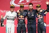 Foto zur News: Fünfkampf um den Sieg: Mercedes patzt, Ricciardo gewinnt