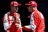 Foto zur News: Formel-1-Live-Ticker: Spaßvögel Seb #AND# Kimi üben