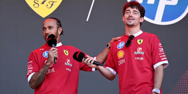 Foto zur News: Bremse ja schon spät, aber Lewis ...