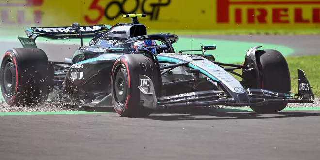 Foto zur News: Antonelli fliegt wieder ab!