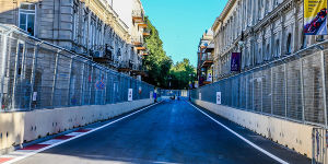 Foto zur News: Zwei DRS-Zonen bei der Formel-1-Premiere in Baku