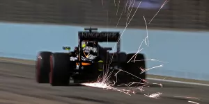 Foto zur News: Force India: Perez mit Lenkproblem deutlich hinter