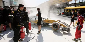 Foto zur News: Formel 1 Malaysia 2016: Riesenglück bei Renault-Feuer!