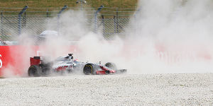 Foto zur News: Aus für Haas: 5.000 Euro Lehrgeld für verlorenen Reifen