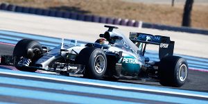 Foto zur News: Hamilton und Rosberg testen erstmals 2017er-Reifen