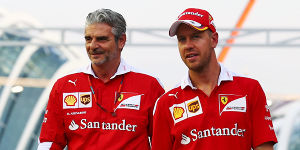 Foto zur News: Harmonie bei Ferrari: Vettel darf dem Chef die Meinung
