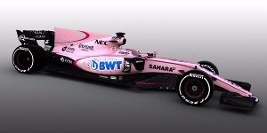 Foto zur News: Neuer Sponsor, neue Farbe: Force India wird 2017 rosa!