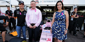 Foto zur News: Kampf gegen Brustkrebs: Mehr Rosa für Force India