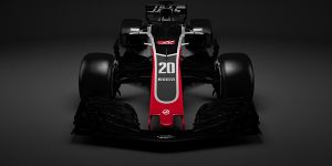 Foto zur News: Haas präsentiert ersten Formel-1-Boliden 2018