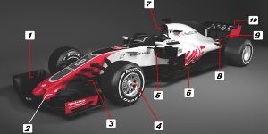 Foto zur News: Technik-Check: Haas setzt beim neuen VF-18 auf