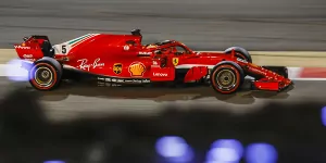 Foto zur News: Formel 1 Bahrain 2018: 51. Pole für Sebastian Vettel!