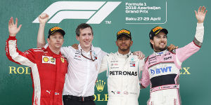 Foto zur News: Formel 1 Baku 2018: Hamilton gewinnt völlig irres Rennen!