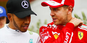 Foto zur News: Hamilton #AND# Vettel sauer: Fragt doch endlich mal die