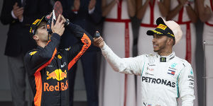 Foto zur News: Gehalts-Boost: Hamilton wünscht Ricciardo Wertschätzung