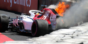 Foto zur News: Formel 1 Frankreich 2018: Feuerunfall im ersten Training!
