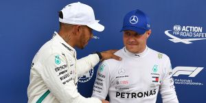 Foto zur News: Mercedes-Doppel-Pole: Update und Bottas sind eine Wucht