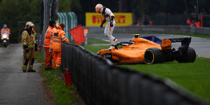 Foto zur News: Formel 1 Belgien 2018: McLaren-Spielchen enden mit Crash