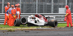 Foto zur News: Mehrfacher Überschlag: Ericsson verunfallt in Monza schwer!