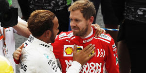 Foto zur News: &quot;Lewis war der Bessere&quot;: Vettels große Geste in der