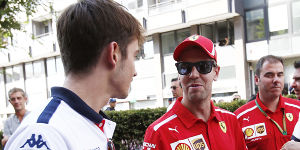 Foto zur News: Sebastian Vettel: &quot;Leclerc hat das Cockpit nicht ohne Grund