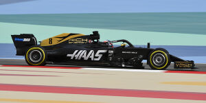 Foto zur News: Schlechte Rennpace in Bahrain: Haas-Probleme beim Test