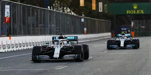 Foto zur News: Mercedes: So hat Lewis Hamilton die Pole in Baku verloren