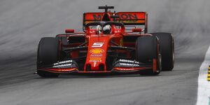 Ferrari chancenlos: Vettel schwimmen im dritten Sektor die
