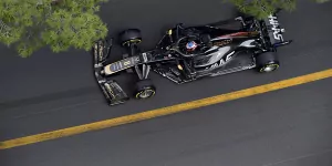 Unachtsam bei der Boxenausfahrt: Haas-Pilot Grosjean