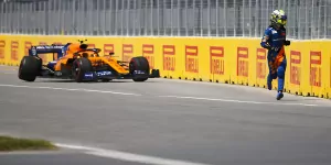 Foto zur News: Brennender McLaren: Norris fordert rasche Aufklärung des