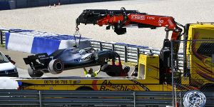 Foto zur News: Drei Formel-1-Stars fliegen im Training ab: Hatte der Wind