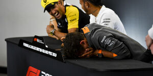 Foto zur News: Schamhaar-Witz: Ricciardo beschert Norris Lachkrampf in der