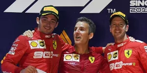 Foto zur News: Ferrari verteidigt Strategie: Vettels Singapur-Sieg nur ein