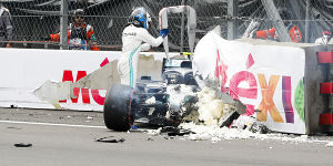 Foto zur News: Bottas&#039; Q3-Crash: Mercedes rechnet zu &quot;90 Prozent&quot; mit