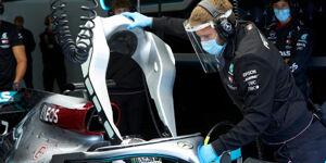 Foto zur News: Formel-1-Liveticker: Mercedes testet &quot;neue Normalität&quot; in