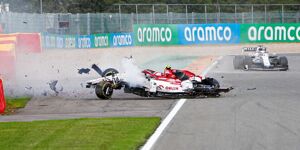 Giovinazzi und Russell bei Formel-1-Unfall in Spa unverletzt