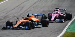 Foto zur News: Podium verpasst: Sergio Perez sauer auf Lando Norris