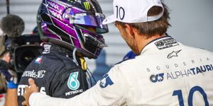 Foto zur News: Pierre Gasly: War mir sicher, dass Lewis Hamilton noch
