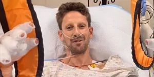 Foto zur News: Diagnose bei Grosjean: Keine Brüche, eine Nacht im