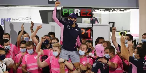 Foto zur News: Racing Point: Bei der Siegesfeier im Ritz zahlt &quot;Checo&quot; den