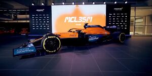 Foto zur News: Formel-1-Liveticker: Präsentation des McLaren MCL35M in der