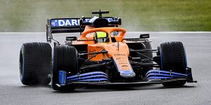 Foto zur News: McLaren-Mercedes-MCL35M-Shakedown: &quot;Fühlt sich etwas anders