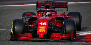 Foto zur News: Trotz Qualifying-Runs: Ferrari bei Tests mit Rückstand