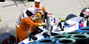 Foto zur News: Mick Schumacher nach Trainingsunfall ohne Quali-Runde: &quot;Das