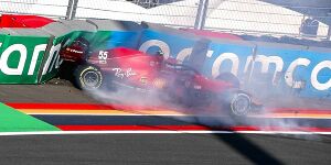 Foto zur News: Ferrari-Fahrer Sainz: Trainingscrash war &quot;verdient&quot;