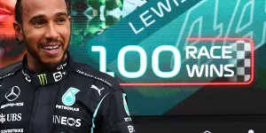 Foto zur News: Lewis Hamilton schreibt Geschichte: Erster Fahrer mit 100