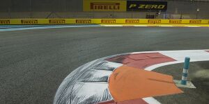 Foto zur News: &quot;Aggressive&quot; Randsteine in Abu Dhabi: Pirelli fürchtet ein